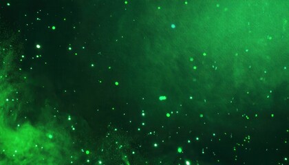 mesmerizing abstract green bokeh with glowing particles, ideal for backgrounds, digital art, sci-fi, and futuristic designs