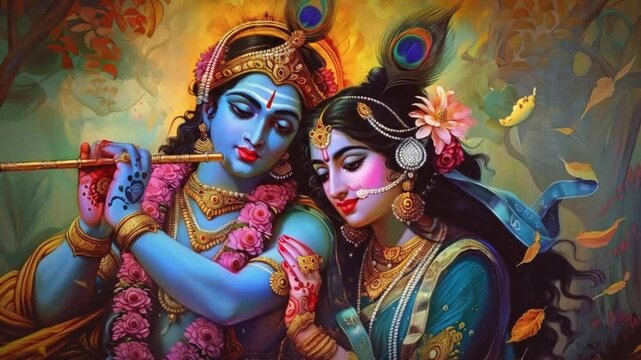 Lord krishna and radha