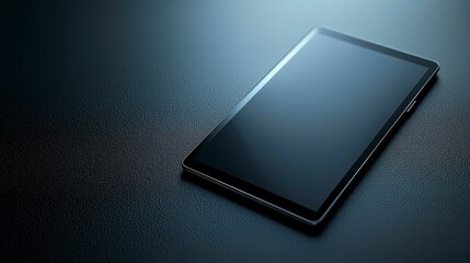 Sleek Tablet Device on Dark Surface for Modern Digital Experience Technology and Design