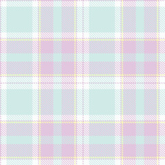 Modern Seamless Tartan in Muted Light Lilac tones Fabric Design