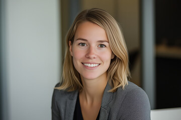 Professional Portrait of a Smiling Woman
