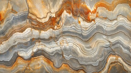 Obraz premium 79.An aerial view of Riotinto showcasing abstract forms and earthy textures in shades of brown, gray, and beige, the natural patterns resemble an abstract painting, highlighting geological beauty