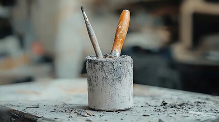 Artistic Tools in a Creative Workspace