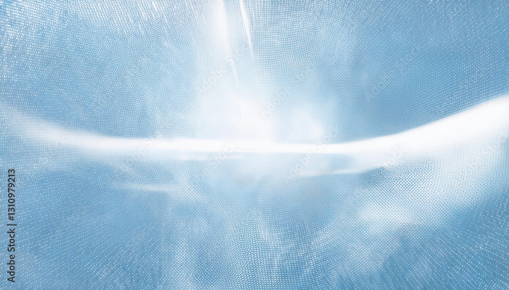 Aufkleber futuristic digital blue background with abstract light streaks, glowing pixel pattern, and soft boke