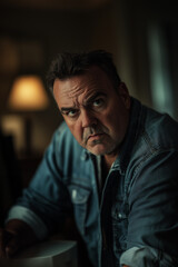 Contemplative Portrait in Soft Lighting