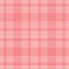 Modern Seamless Tartan in Pale Soft Pink tones Fabric Design
