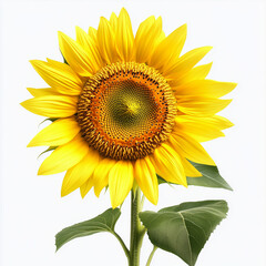 Fototapeta premium sunflower isolated on white