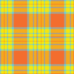Modern Seamless Tartan in Smoky Bright Light Blue tones Fabric Design