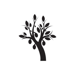Obraz premium vector tree silhouette
