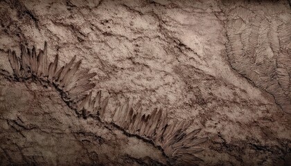 aerial view of textured desert landscape with small human figures, creating a surreal and abstract visual pattern

