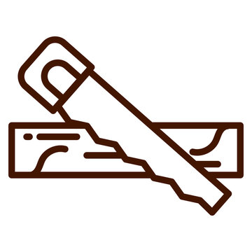 brown saw cutting wood clip art preview