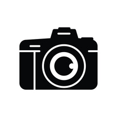 DSLR icon logo design template isolated illustration
