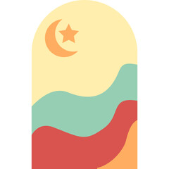 landscape abstrack minimalism