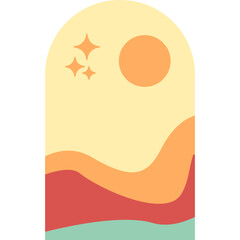 landscape abstrack minimalism