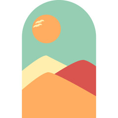 landscape abstrack minimalism