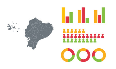 Detailed Map Infographic of Ecuador