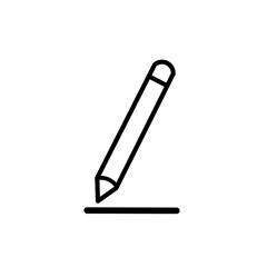vector illustration of a pencil. edit icon. pen icon. sign illustration edited. isolated pencil icon.