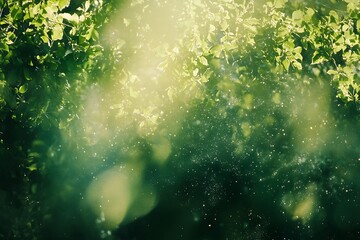 Green leaves in the sun