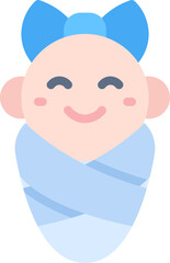 Baby girl icon