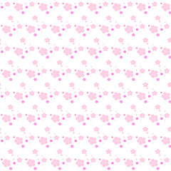 和風の梅の花のデザインペーパーのパターン