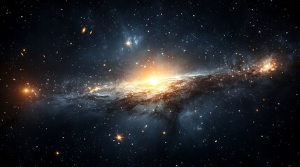 A Majestic Galaxy Displaying Myriad Stars Across The Vast Universe