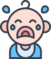 Baby cry icon