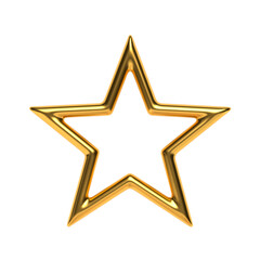 Obraz premium gold star