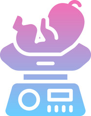 Fototapeta premium Baby weight icon