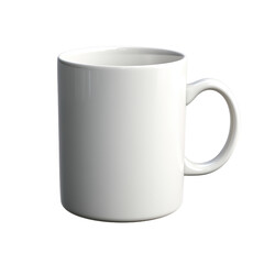 Fototapeta premium White mug mockup, isolated on transparent background