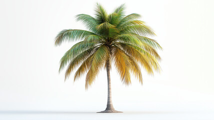 Obraz premium Coconut tree on the empty space background.