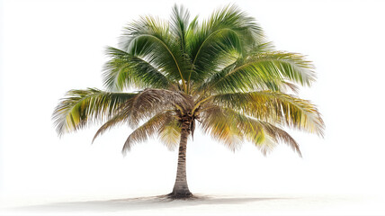 Obraz premium Coconut tree on the empty space background.