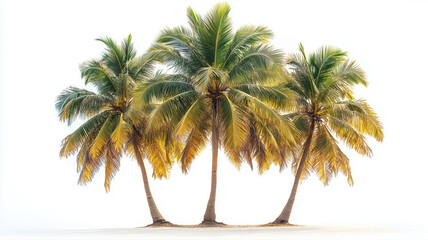 Obraz premium Coconut tree on the empty space background.