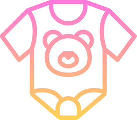 Baby clothes icon