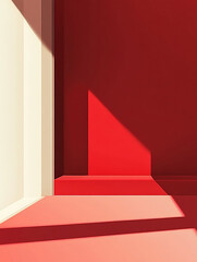 staircase with red carpet and stairs Made with generative AI