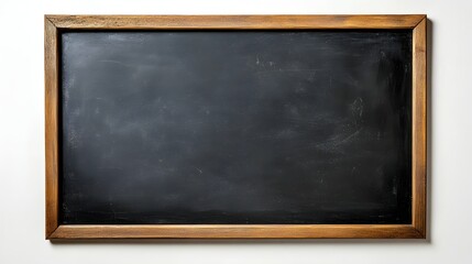 Empty Wooden Framed Blackboard Ready For Message