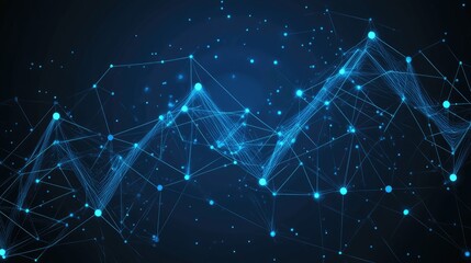 A digital line chart showing a gradual increase in data points, with space around it for text or graphic additions.