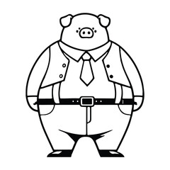 cartoon character pig