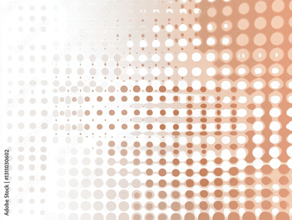 Poster dots of design: a captivating and modern dot pattern, showcasing a gradient of soft beige hues on a 
