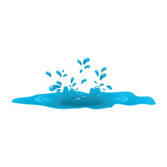 blue water splash