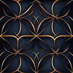 Fototapeta premium A black and gold triangle pattern