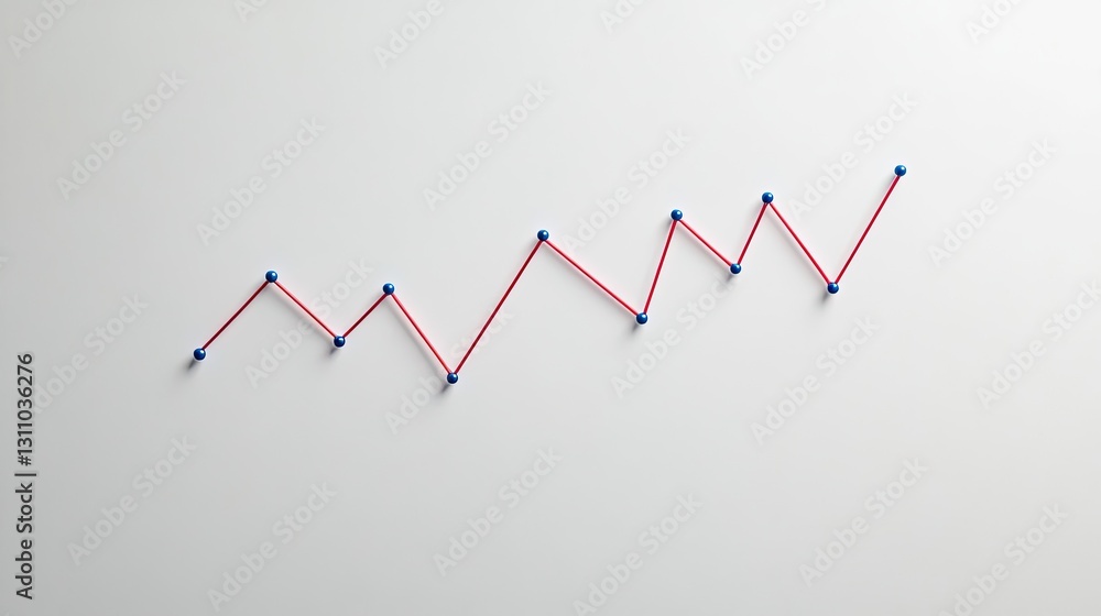 Poster a white background with a line graph showing a sharp increase in revenue, symbolizing financial succ