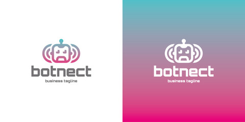 bot connect logo vector
