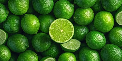 Fresh Limes Background Display