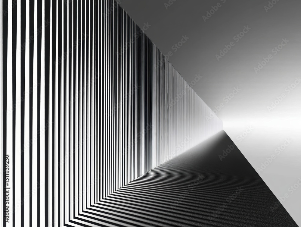 Poster abstract geometric lines: a mesmerizing abstract composition featuring sharp lines and angles that c
