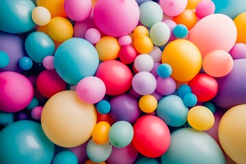 Colorful balloons background.