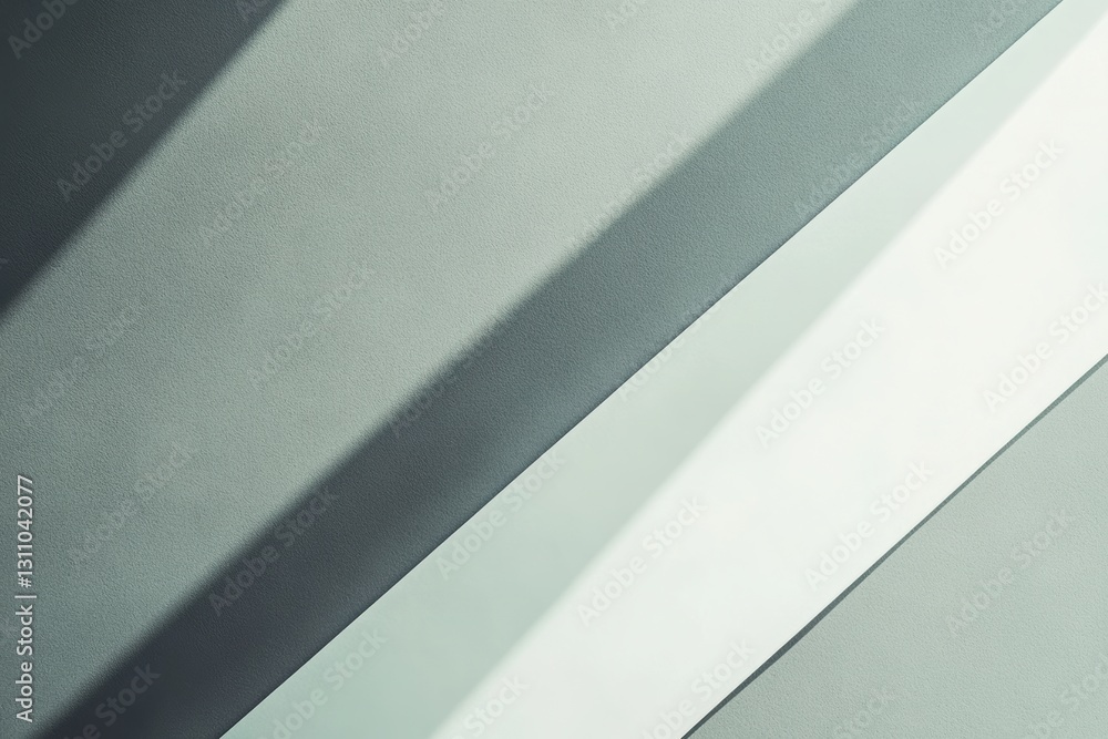 Poster geometric abstract: a minimalistic display of light and shadow across architectural planes, creating