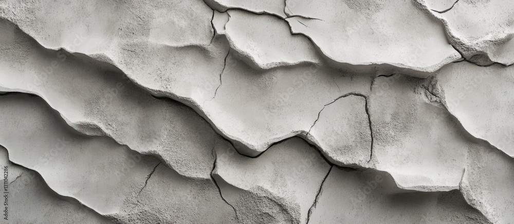 Fototapete gray sand texture featuring a detailed pattern of cracks and layers with a matte finish showcasing u