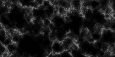 Abstract background with dark thunderbolt mineral texture on black marble in natural patterned for background. Marble gunge white background texture