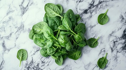fresh spinach on a plate