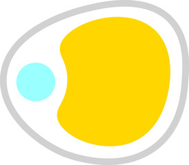 Fat cells color icon